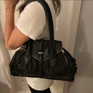 Botkier Black Leather Shoulder Bag